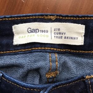 Gap curvy true skinny jeans